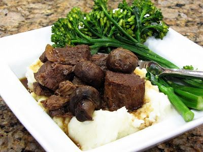 Slow Cooker beef and mushrooms