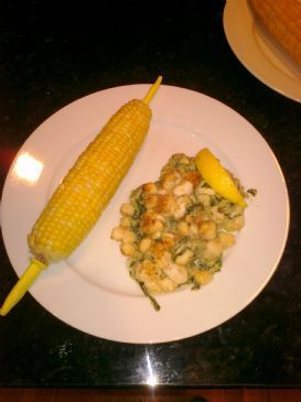 Baked Veggie Stuffed Bay Scallops