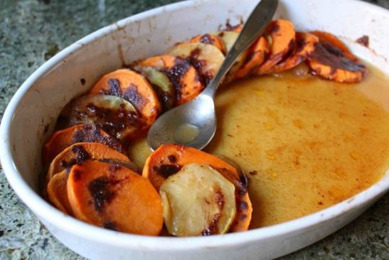 sweet potatoes & apples, baked