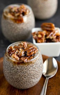 sticky bun chia seed pudding