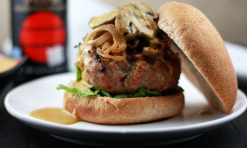 Savory Turkey Mushroom Burgers