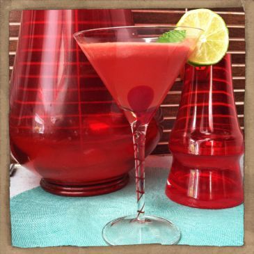 Watermelon, Mint and Lime Spritzer