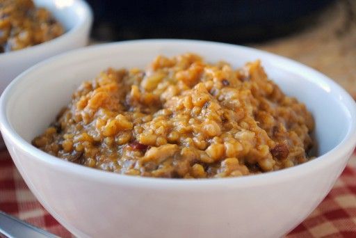 Spiced Pumpkin-Apple Oatmeal