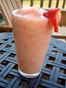 Strawberry Peach All-Fruit Smoothie