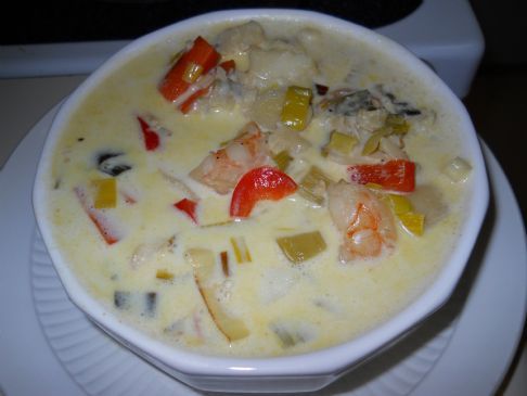 Fish Soup with Saffron and Cream