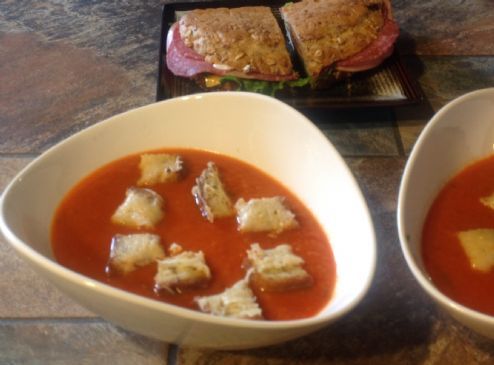 Tomato Soup with Basil & Cilantro