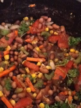 Grandma's Slow Cooker Vegetarian Chili