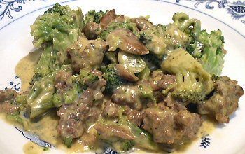 Cheesy Hamburger & Broccoli Casserole (Low-Carb) Recipe 