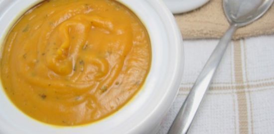 Crockpot Sweet Potato Basil Soup