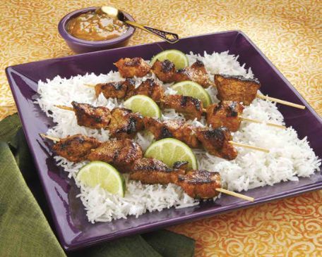 Pork Satay with Peanut sauce