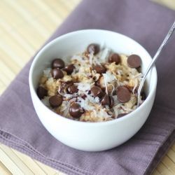 Coconut Cookie Dough Oatmeal