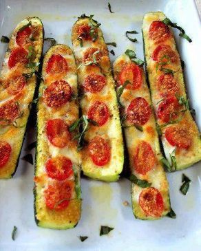 Baked zucchini