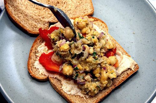 Smashed Chickpea Salad