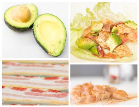 Chicken, Bacon, and Avocado Lettuce Wraps