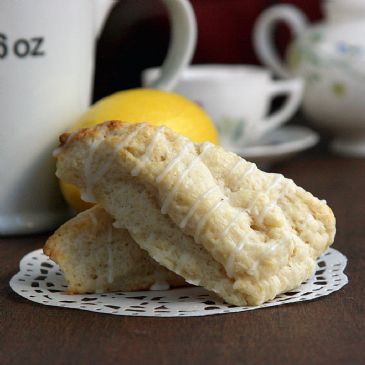 Lemon Cream Scones (OnSugarMountain.com)