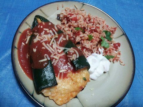 Stuffed Poblano Peppers