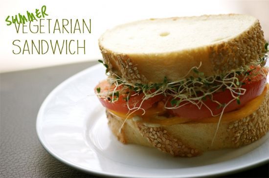 Summer Vegetarian Sandwich 