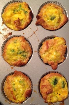 Broccoli & Cheddar Quiche Cupcake 