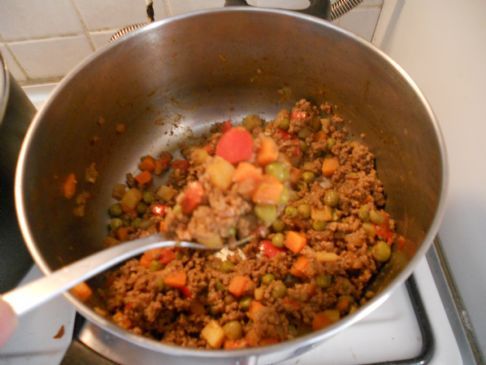 Spicy Beef Mince with Pineapple and Mango jam