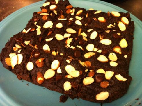 Fudgy Almond Brownies (vegan)