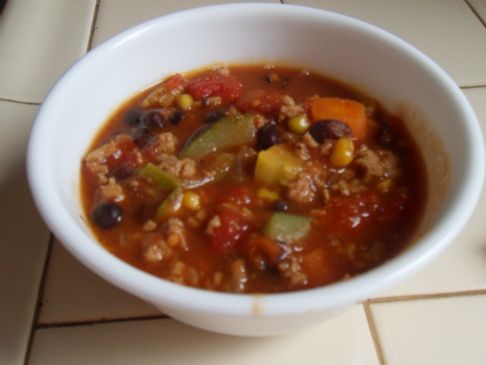 Bonnie's Husband Approved Vegetable Turkey Soup