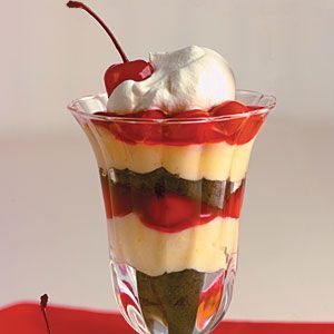 Chocolate Cheesecake Cherry Pudding Parfait