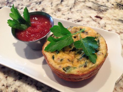 Jumbo Muffin Spinach Quiche