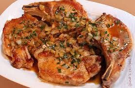 Pork Chops with Dijon Herb Sauce