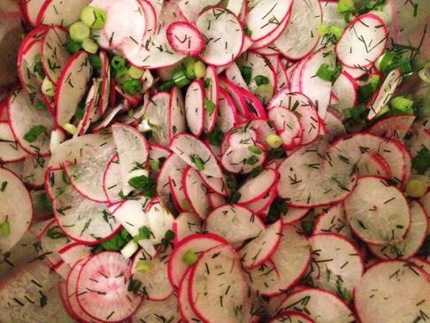 Radish Scallion Salad