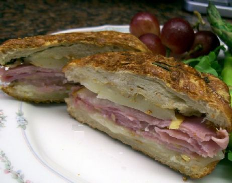 Panini Ham & Cheese Sandwich with Pears