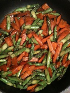 Asparagus & Carrot Stir-Fry in Spicy Orange Sauce (7oz, 198g)
