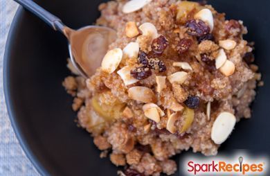 Chocolate & Peanut Butter Breakfast Quinoa