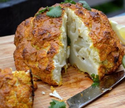 Spicy Whole Roasted Cauliflower