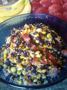 Lime Cilantro Black Bean & Quinoa Salad