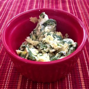 Swiss Scrambled Eggs and Kale