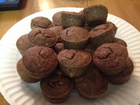 Mini Banana Maple Walnut Muffins