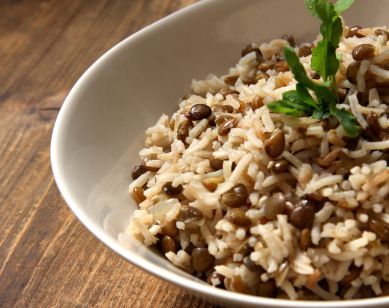 Herb Lentils and Rice