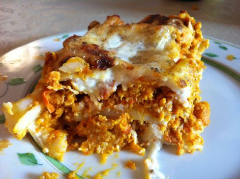 Pumpkin walnut turkey Lasagna