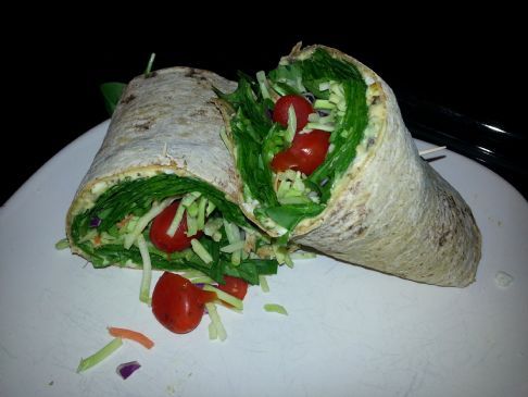 Very Veggie Hummus Wrap #FITFOOD