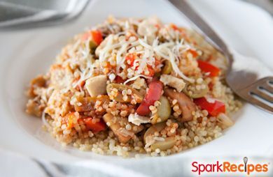 Caponata Casserole with Chicken and Quinoa