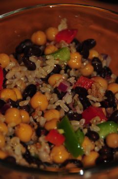 Nikkibenk's Chick Pea and Black Bean Salad