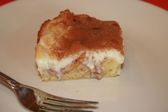 Peaches and Cream Coffee Cake, 133 cal