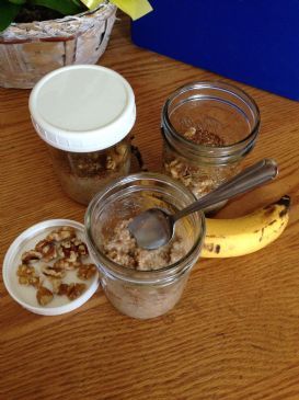 Banana-Walnut Steel Cut Oats