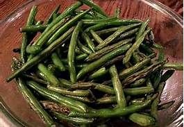 Roasted skillet:  Green Beans w. Turkey Kielbasa