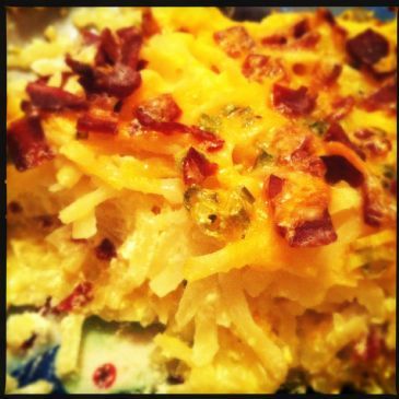 Bacon Cheese Hashbrown Casserole