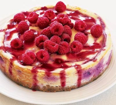 Baked Raspberry un-Cheesecake 