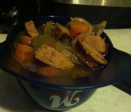 Crock pot Kielbasa Bean Soup