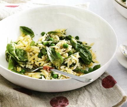 Orzo, Asparagus & Pea Salad