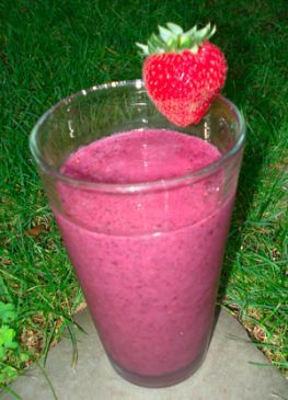 Three Berry Fruit Smoothie