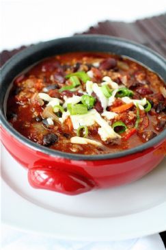 Vegetarian Two Bean Spicy Chili